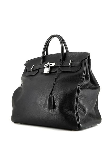 hermes un voyage bag black|Hermes luggage for sale.